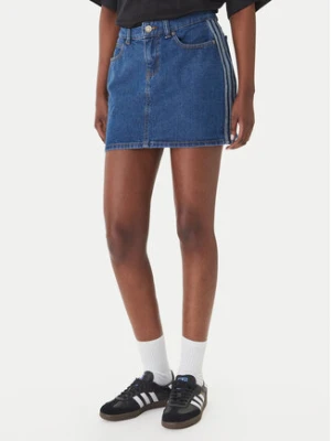 adidas Spódnica jeansowa 3-Stripes KD2901 Niebieski Regular Fit