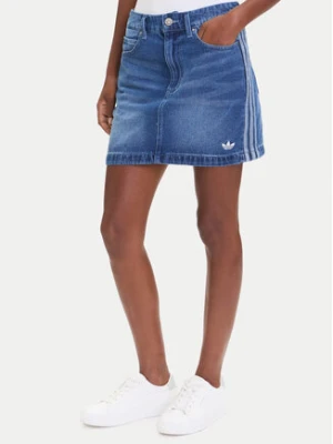 adidas Spódnica jeansowa adicolor 3-Stripes JW2649 Niebieski Regular Fit