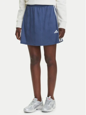 adidas Spódnica mini Stadium 3-Stripes Tennis Inspired Jacquard JV5632 Niebieski Regular Fit