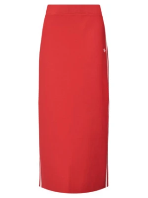 adidas Spódnica ołówkowa adicolor Knit 3-Stripes JW2660 Czerwony Regular Fit