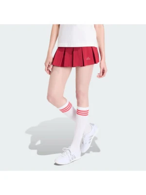 adidas Spódnica plisowana Seasonal Essentials Colorpop KD3372 Czerwony Loose Fit