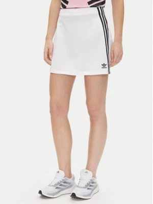 adidas Spódnica trapezowa adicolor 3-Stripes JD0284 Biały Regular Fit