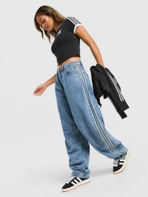 adidas Spodnie Barrel Denim niebieski