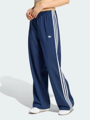 adidas Spodnie dresowe Pinstripe Firebird Loose Trackpant KS9976 Granatowy Loose Fit