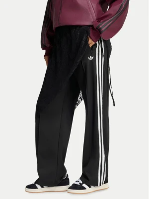 adidas Spodnie dresowe 2In1 Firebird Loose Track Trousers With Lace Skirt LG4271 Czarny Relaxed Fit