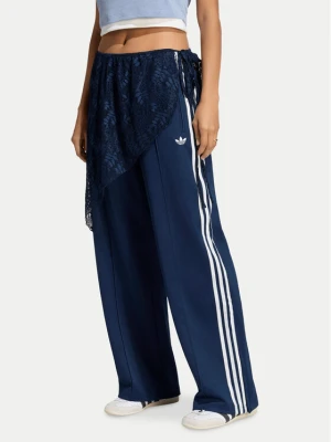 adidas Spodnie dresowe 2In1 Firebird Loose Track Trousers With Lace Skirt LG4273 Niebieski Relaxed Fit