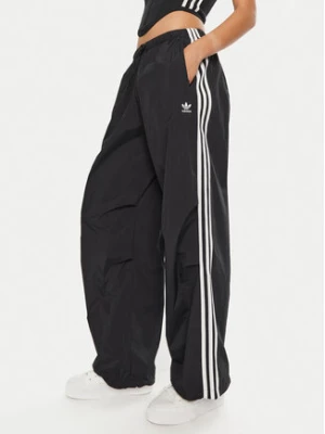 adidas Spodnie dresowe 3-Stripes Woven Parachute IY7251 Czarny Loose Fit