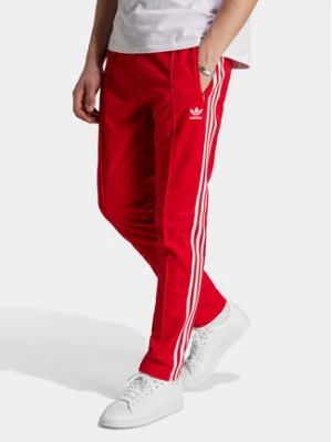 adidas Spodnie dresowe adicolor Classics Beckenbauer IM4547 Czerwony Slim Fit