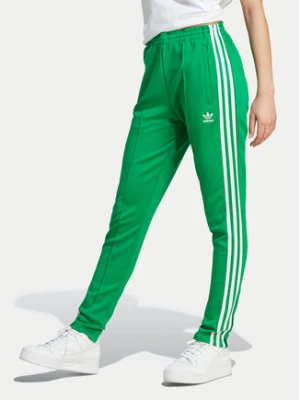 adidas Spodnie dresowe adicolor SST IK6601 Zielony Slim Fit