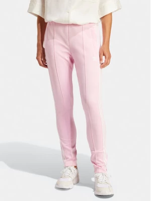 adidas Spodnie dresowe adicolor SST IR8076 Różowy Slim Fit