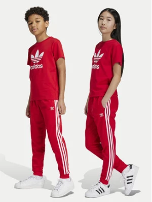 adidas Spodnie dresowe adicolor SST IX7631 Czerwony Regular Fit