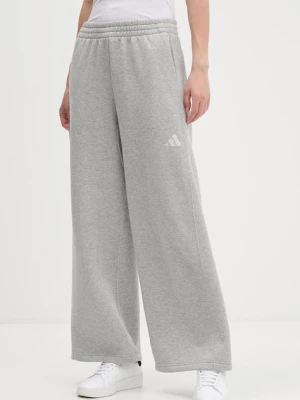 adidas spodnie dresowe All Szn Holiday damskie kolor szary gładkie JV5758