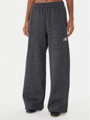 adidas Spodnie dresowe ALL SZN Holiday Glitter Fleece JX4360 Szary Loose Fit