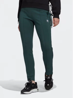 adidas Spodnie dresowe Always Original Laced HK5083 Zielony Slim Fit