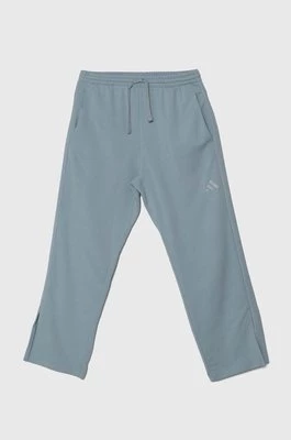 adidas spodnie dresowe bawełniane All SZN kolor niebieski gładkie IY6855