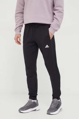 adidas spodnie dresowe bawełniane kolor czarny gładkie HZ2218