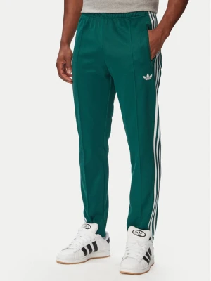 adidas Spodnie dresowe Beckenbauer KE1668 Zielony ciemny Regular Fit