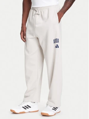 adidas Spodnie dresowe Collegiate JM9177 Beżowy Regular Fit