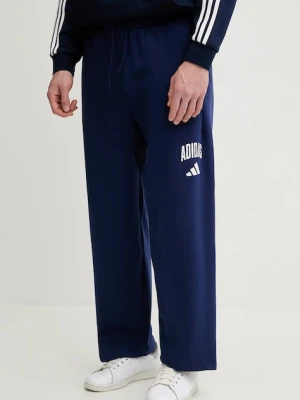 adidas spodnie dresowe Collegiate męskie kolor granatowy z nadrukiem JM9179