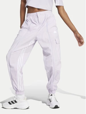 adidas Spodnie dresowe Dance All-Gender Versatile IS0907 Fioletowy Loose Fit