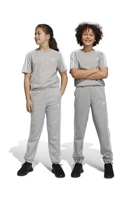 adidas spodnie dresowe dziecięce kolor szary melanżowe