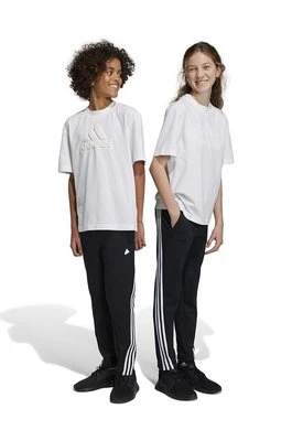 adidas spodnie dresowe dziecięce U FI 3S kolor czarny z aplikacją