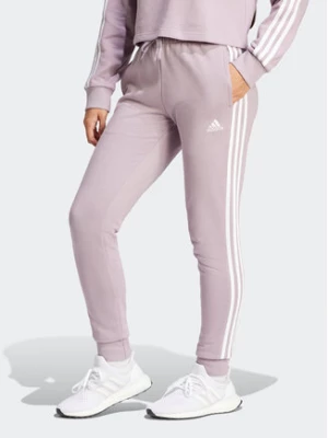 adidas Spodnie dresowe Essentials 3-Stripes IR5379 Różowy Slim Fit