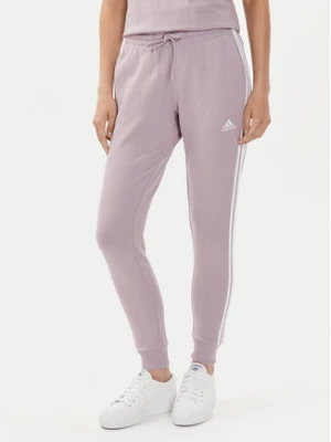 adidas Spodnie dresowe Essentials 3-Stripes IR5379 Różowy Slim Fit