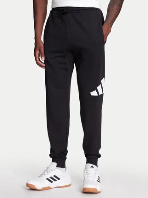 adidas Spodnie dresowe Essentials Big Logo IN6163 Czarny Regular Fit