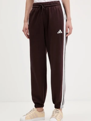 adidas spodnie dresowe Essentials damskie kolor brązowy JY3069