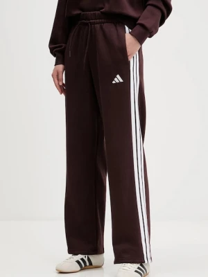 adidas spodnie dresowe Essentials damskie kolor brązowy z aplikacją JY3091