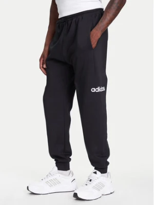 adidas Spodnie dresowe Essentials Linear Fleece JN1786 Czarny Regular Fit