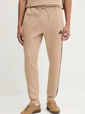 adidas spodnie dresowe Essentials męskie kolor beżowy z aplikacją JX0712