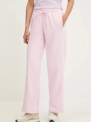 adidas spodnie dresowe Essentials Small Logo Feel Cozy damskie kolor różowy gładkie JI6053