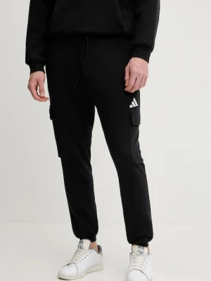 adidas spodnie dresowe Feelcozy męskie kolor czarny gładkie JE3865