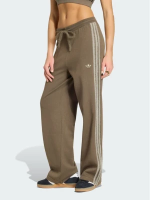 adidas Spodnie dresowe Firebird KS7362 Brązowy Regular Fit