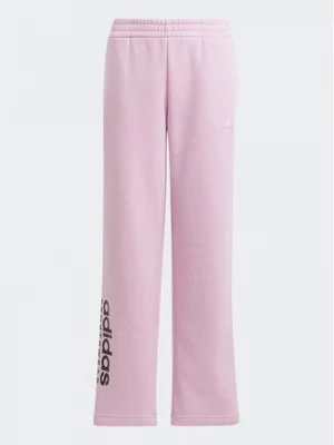 adidas Spodnie dresowe Fleece Kids IJ5953 Różowy Loose Fit