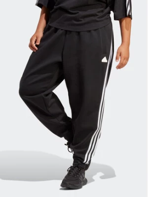 adidas Spodnie dresowe Future Icons 3-Stripes Regular Tracksuit Bottoms (Plus Size) HT4703 Czarny Regular Fit