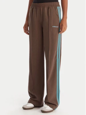 adidas Spodnie dresowe JX5308 Brązowy Regular Fit