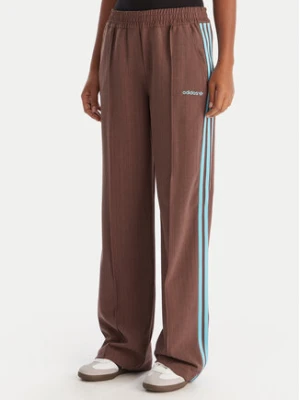 adidas Spodnie dresowe JX5308 Brązowy Regular Fit