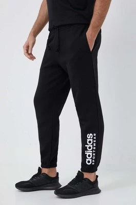 adidas spodnie dresowe kolor czarny z nadrukiem
