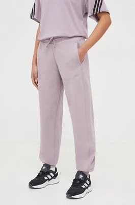 adidas spodnie dresowe kolor fioletowy gładkie IW1283