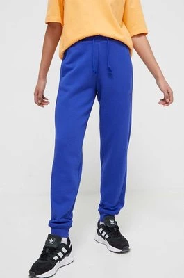 adidas spodnie dresowe kolor niebieski gładkie IW1286