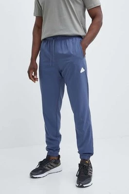 adidas spodnie dresowe kolor niebieski z aplikacją IN0696