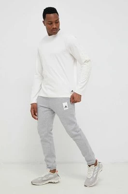adidas spodnie dresowe kolor szary melanżowe