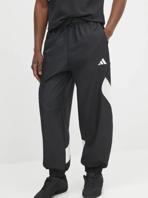 adidas spodnie dresowe M STA SEAS męskie kolor czarny wzorzyste JN1830