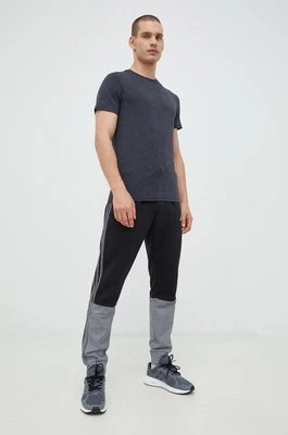 adidas spodnie dresowe męskie kolor czarny wzorzyste