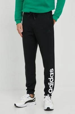 adidas spodnie dresowe męskie kolor czarny z nadrukiem