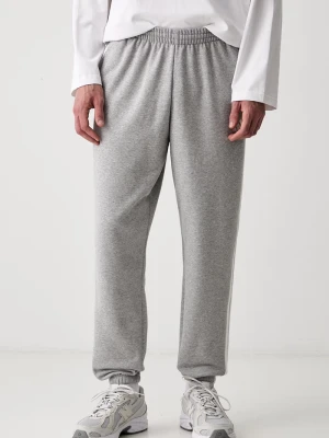 adidas spodnie dresowe męskie z bawełną Three Stripes szary