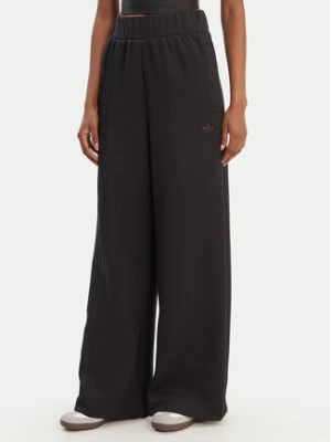 adidas Spodnie dresowe Off Placed 3-Stripes JX2733 Czarny Wide Leg